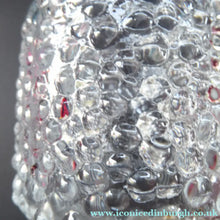 Load image into Gallery viewer, Vintage Clear Glass Vase with Trumpet Shaped Rim and Dimpled Neck; Probably Czech Sklo

