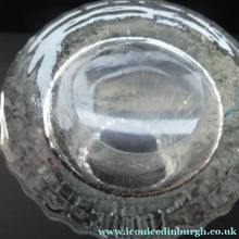 Load image into Gallery viewer, Vintage Clear Glass Vase with Trumpet Shaped Rim and Dimpled Neck; Probably Czech Sklo
