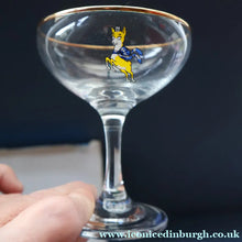 Load image into Gallery viewer, 1960s Collectable BOXED SET of Six Babycham Glasses with Yellow Deer Motif - British Glass
