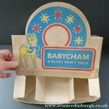 Load image into Gallery viewer, Boxed Set of Six 1960s Babycham Glasses. Plus 3 1950s Babycham Glasses
