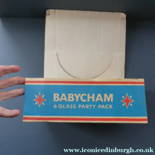 Load image into Gallery viewer, Boxed Set of Six 1960s Babycham Glasses. Plus 3 1950s Babycham Glasses
