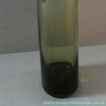 Load image into Gallery viewer, Per Lutken for Holmegaard. Olive-Grey Tubular Chimney Vase. Signed and dated 1960
