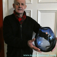 Load image into Gallery viewer, Large 1960s Per Lutken Soap Bubble Holmegaard Glass Vase 10 inches
