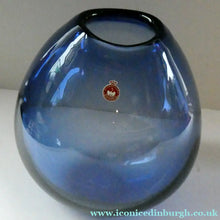 Load image into Gallery viewer, LARGE (10 inches) Danish HOLMEGAARD Glass Drabba or "Soap Bubble" Vase. Designed by Per Lutken
