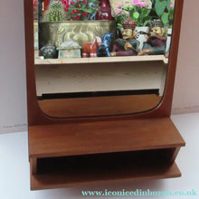 Load image into Gallery viewer, 1960s DANISH Pedersen &amp; Hansen Teak Mirror with Shelf
