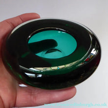 Load image into Gallery viewer, SPACE AGE Shallow Glass Bowl. Probably DANISH and Designed by Per Lutken
