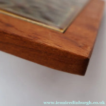 Load image into Gallery viewer, 1960s DANISH TEAK Vintage Cheese or Chopping Board with Ceramic Tile &amp; Orirignal Cheese Knife
