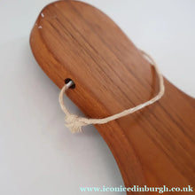 Load image into Gallery viewer, 1960s DANISH TEAK Vintage Cheese or Chopping Board with Ceramic Tile &amp; Orirignal Cheese Knife
