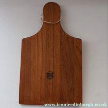 Load image into Gallery viewer, 1960s DANISH TEAK Vintage Cheese or Chopping Board with Ceramic Tile &amp; Orirignal Cheese Knife
