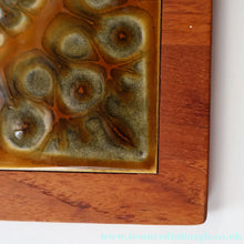 Load image into Gallery viewer, 1960s DANISH TEAK Vintage Cheese or Chopping Board with Ceramic Tile &amp; Orirignal Cheese Knife
