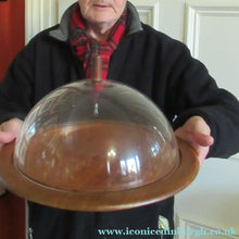 Load image into Gallery viewer, 1960s Danish Digmed Lazy Susan Cheese Dome or Cake Plate
