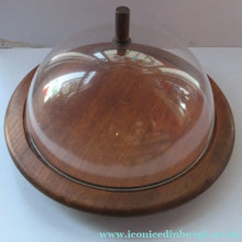 Load image into Gallery viewer, 1960s Danish Digmed Lazy Susan Cheese Dome or Cake Plate
