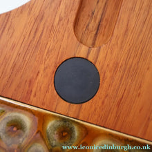 Load image into Gallery viewer, 1960s DANISH TEAK Vintage Cheese or Chopping Board with Ceramic Tile &amp; Orirignal Cheese Knife
