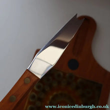Load image into Gallery viewer, 1960s DANISH TEAK Vintage Cheese or Chopping Board with Ceramic Tile &amp; Orirignal Cheese Knife
