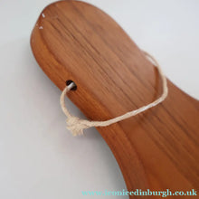 Load image into Gallery viewer, 1960s DANISH TEAK Vintage Cheese or Chopping Board with Ceramic Tile &amp; Orirignal Cheese Knife
