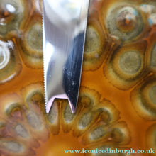 Load image into Gallery viewer, 1960s DANISH TEAK Vintage Cheese or Chopping Board with Ceramic Tile &amp; Orirignal Cheese Knife
