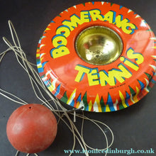 Load image into Gallery viewer, 1960s Tin Plate Toy Desk Top Boomerang Game
