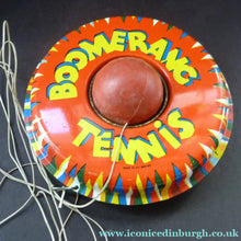 Load image into Gallery viewer, 1960s Tin Plate Toy Desk Top Boomerang Game
