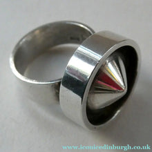 Load image into Gallery viewer, Vintage Scandinavian Miniamalistic 925 Sterling Silver Ring. Size N / 0
