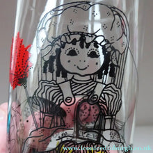Load image into Gallery viewer, Five 1960s RAVENSHEAD Slim Jim Drinking Glasses. Little Miss Muffet Design by Alexander Hardie-Williamson
