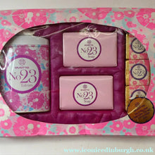 Load image into Gallery viewer, Vintage 1960s FLOWER POWER Cosmetics. 1960s No.23 by Evette. Powder, Soaps and Bath Cubes 
