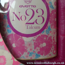 Load image into Gallery viewer, Vintage 1960s FLOWER POWER Cosmetics. 1960s No.23 by Evette. Powder, Soaps and Bath Cubes 

