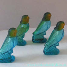 Load image into Gallery viewer, Four Avon Perfume Bottles in the Shape of Budgies
