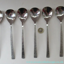 Load image into Gallery viewer, Viners Gerald Benney Dessert Spoons. STUDIO Stainless Steel
