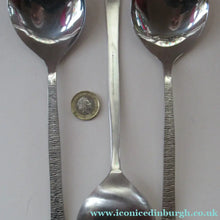 Load image into Gallery viewer, Gerald Benney Viners Studio Three Serving Spoons Stainless Steel 1960s
