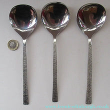 Load image into Gallery viewer, Gerald Benney Viners Studio Three Serving Spoons Stainless Steel 1960s
