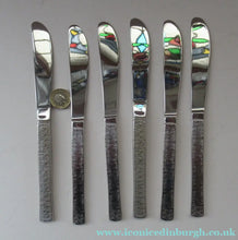 Load image into Gallery viewer, Viners Shorter Table knives Gerald Benny 1960s Stainless Steel Studio
