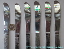 Load image into Gallery viewer, Viners Shorter Table knives Gerald Benny 1960s Stainless Steel Studio
