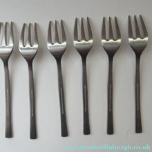 Load image into Gallery viewer, Vintage 1960s Viners Studio Gerald Benny Pastry Forks Stainless Steel
