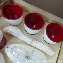 Load image into Gallery viewer, 1960s Campervan Cooking Utenstils Space Age Breakfast Set Emsa Plastic Germany
