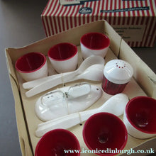 Load image into Gallery viewer, 1960s Campervan Cooking Utenstils Space Age Breakfast Set Emsa Plastic Germany
