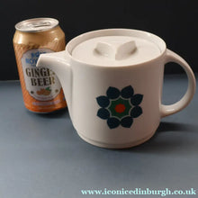 Load image into Gallery viewer, 1960s THOMAS (Rosenthal) Vintage Porcelain Small Teapot Decorated with Abstract Pattern
