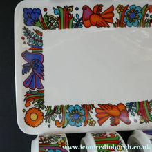 Load image into Gallery viewer, 1960s Villeroy &amp; Boch Set of Six Egg Cugs on Original Stand ACAPULCO
