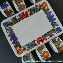 Load image into Gallery viewer, 1960s Villeroy &amp; Boch Set of Six Egg Cugs on Original Stand ACAPULCO
