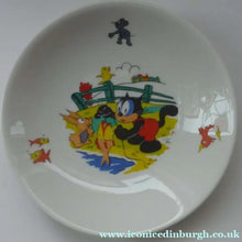Load image into Gallery viewer, FELIX the CAT Shallow Bowl. RARE Vintage 1960s German Wintering Pottery Dish
