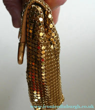 Load image into Gallery viewer, Glittery Vintage GOLD Glomesh Disco Evening Clutch Bag or Purse
