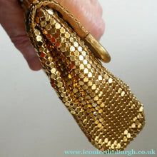 Load image into Gallery viewer, Glittery Vintage GOLD Glomesh Disco Evening Clutch Bag or Purse
