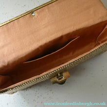 Load image into Gallery viewer, Glittery Vintage GOLD Glomesh Disco Evening Clutch Bag or Purse
