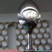 Load image into Gallery viewer, Vintage 1960s GLOSSWOOD Cutlery. Stainless Steel Dessert Spoons with Teak Effect Handles. Original Retail Box
