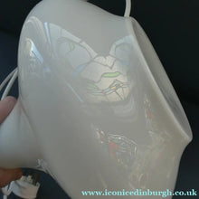 Load image into Gallery viewer, 1960s White Danish Holmegaard Glass Lamp. 14 1/2 inches in height
