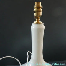 Load image into Gallery viewer, 1960s White Danish Holmegaard Glass Lamp. 14 1/2 inches in height
