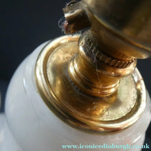 Load image into Gallery viewer, 1960s White Danish Holmegaard Glass Lamp. 14 1/2 inches in height
