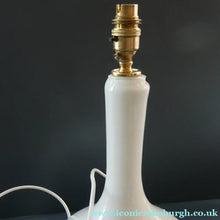 Load image into Gallery viewer, 1960s White Danish Holmegaard Glass Lamp. 14 1/2 inches in height
