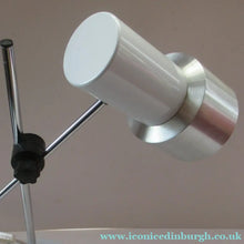 Load image into Gallery viewer, Vintage 1970s Table Lamp Desk Plam by Prova Italian Design White and Silver
