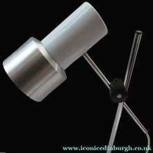 Load image into Gallery viewer, Vintage 1970s Table Lamp Desk Plam by Prova Italian Design White and Silver
