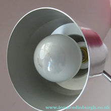 Load image into Gallery viewer, Vintage 1970s Table Lamp Desk Plam by Prova Italian Design White and Silver
